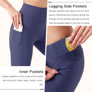 Leggings de compression taille haute avec logo personnalisé OEM Vêtements de sport personnalisés pour femmes pour le yoga en salle et l'usage décontracté - Product Image 4