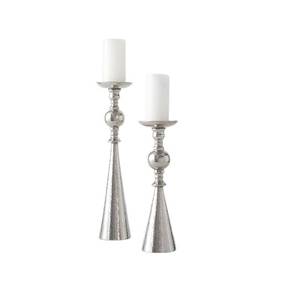 High-Demand Two-<b>Candle</b> Stand Set Elegant Aluminium <b>Candle</b> <b>Holder</b> for Living Room Table Black Color Christmas Decorative Sale - Product Image 4