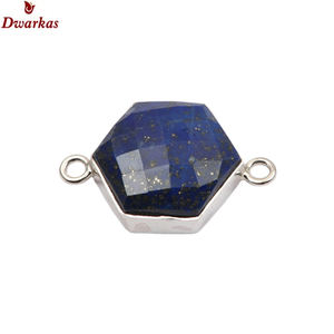 Charm de Plata de Ley 925 con Piedra de Lapislázuli, Forma Elegante, Accesorios de Joyería, Venta al por Mayor, Stock Disponible - Product Image 5