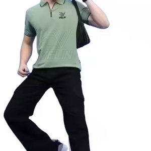 Camiseta Polo de Secado Rápido con Cierre para Hombre, Camiseta Deportiva para Correr, Camiseta Polo con Cierre de Moda para Hombre, Camiseta Informal Elegante - Product Image 5