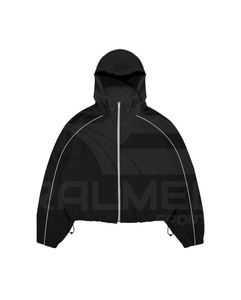 Survêtement décontracté imperméable coupe-vent pour homme, pantalon et veste en nylon 100% avec lignes réfléchissantes - Product Image 3