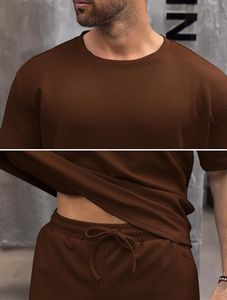 Custom <b>Men's</b> <b>Summer</b> Gym Workout Shorts and Short Sleeve <b>Shirts</b> Quick Dry Athletic Outfits Casual Style <b>for</b> Running - Product Image 5