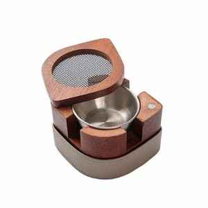 Quemador de Incienso de Madera y Resina Epoxi Hecho a Mano Natural para Uso Doméstico en Interiores, Aromáticos, Resina de Madera, Madhkan - Product Image 1