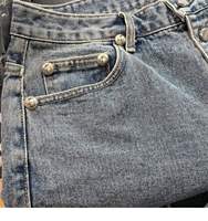 Nouvelle mode décontractée hiver automne, jean droit mi-long en denim pour homme, personnalisable, couleur unie/imprimée, coton à séchage rapide