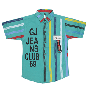 Chemise décontractée pour garçons - Vert - Product Image 1