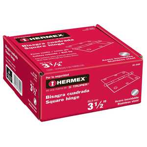 Bisagra Oculta para Muebles Hermex BC-354R de 3-1/2' Redonda Cuadrada Ajustable de Acero Inoxidable y Aleación de Zinc con Acabado Satinado - Product Image 1