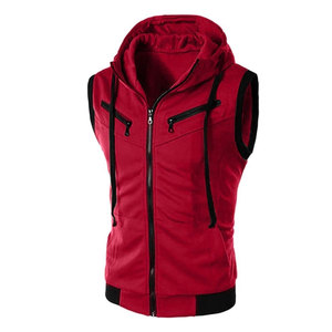 Customized Sleeveless Hoodies Blank Sleeveless <b>Gym</b> <b>Hoodie</b> Oversized High Quality Hoodies Factory - Product Image 5