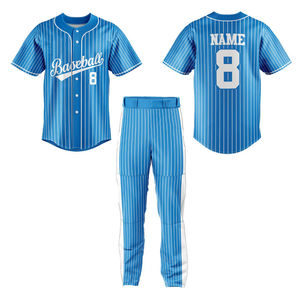 Uniforme de béisbol y sóftbol con el mejor diseño de servicio OEM para hombres y gran oferta, uniforme de béisbol con nombre de equipo y logotipo personalizado - Product Image 4