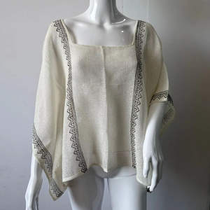 Haut pour filles vintage imprimé à la main, style élégant, imprimé floral respirant, haut court en tissu tricoté, haut décontracté pour femmes, cadeau pour elle - Product Image 3