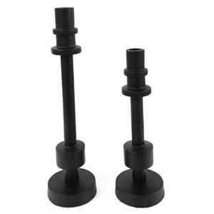 Français large côtelé noir fini bougeoir Vintage bougeoirs pour Patio dîner Table ornements décor à la maison - Product Image 6