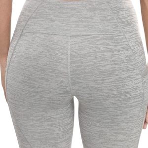 Pantalones de yoga para entrenamiento activo para mujer con función de levantamiento de glúteos sin costuras con bolsillos de empuje de patrón sólido Leggings de gimnasio - Product Image 3