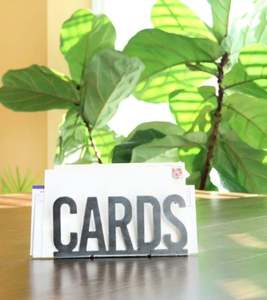 Premium Black Metal <b>Card</b> Stand Modern <b>Table</b> Decoration Holder Stylish Design for Home Office and Events at Affordable Price - Product Image 4