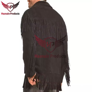 Chaqueta vaquera de cuero marrón para hombre de diseño personalizado Premium-Chaqueta de cuero para hombre estilo motocicleta desgastada Chaqueta de cuero marrón - Product Image 3