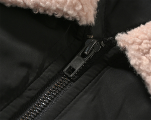 Chaqueta universitaria sostenible de estilo clásico con cuello vuelto Cierre de cremallera Ropa de abrigo de moda universitaria ecológica - Product Image 4