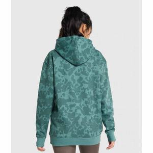 Sudadera con capucha 100% algodón personalizada para mujer Impresión por sublimación de alta calidad Logotipo personalizado Sudaderas con capucha transpirables Tarifa al por mayor 2025 OEM - Product Image 2