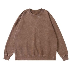 100% coton gros sweats poids lourd lavage à l'acide sweats à capuche sur mesure lavage à l'acide hommes sweats basiques Streetwear - Product Image 2