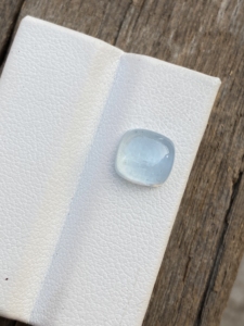 Cabujones con forma de Cojín cuadrado de Aguamarina de Color superior Natural, piedra preciosa suelta de buen brillo para hacer joyas de 2,33 quilates - Product Image 2