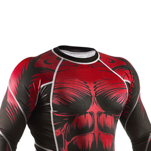 เสื้อป้องกันผื่นแขนยาวสำหรับผู้ชายเสื้อ BJJ พรีเมี่ยม - Product Image 5