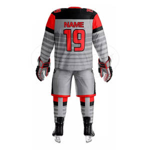 ชุดฮ็อกกี้น้ำแข็งระบายอากาศน้ำหนักเบาสำหรับผู้ใหญ่ชุดชื่อทีมออกแบบได้ตามต้องการฉลากส่วนตัว - Product Image 2