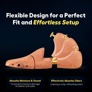 Horma para Zapatos Helios Cedar, Hormas para Zapatos de Hombre, Horma Ajustable, Ensanchador de Zapatos, Moldeador de Zapatos - Product Image 3