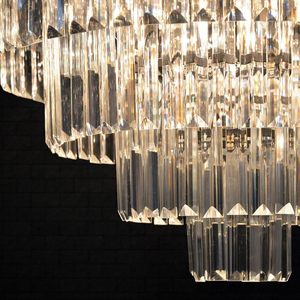 Candelabros de cristal modernos, iluminación, candelabro colgante contemporáneo, lámpara de techo, accesorio de luces de 5 niveles (16 luces) para comedor Ro - Product Image 5