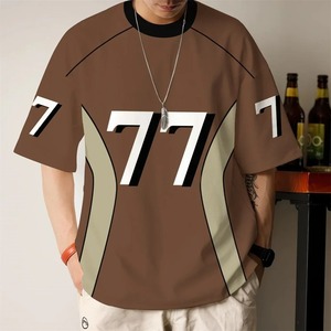 Premium 2025 camisetas transpirables de alta calidad 100% camisetas de algodón con cuello redondo camisetas de diseño impreso personalizado para hombres - Product Image 5