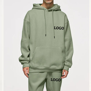 Sudadera con capucha de algodón con logotipo personalizado para hombre, Jersey deportivo con capucha y pantalones de chándal para hombre - Product Image 6