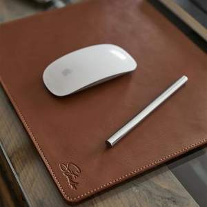 Alfombrilla de Escritorio Rectangular de Cuero Vintage, Alfombrilla de Ratón para Oficina, Alfombrilla de Escritorio Grande Personalizada, Ecológica y Hecha a Mano para el Hogar - Product Image 5