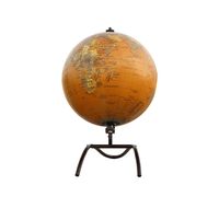 Globo del mundo de latón antiguo con soporte Mapa DE LA TIERRA moderno Globo de escritorio Vintage para decoración del hogar u oficina Herramienta de aprendizaje