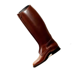 Bottes d'équitation en cuir écologiques de haute qualité, vente en gros de bottes d'équitation en cuir de qualité supérieure - Product Image 3