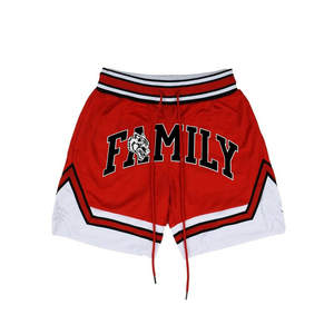 BSCI vente en gros shorts de sport pour hommes en maille respirante coton solide Logo impression par sublimation motif d'équipe de basket-ball grande taille - Product Image 3