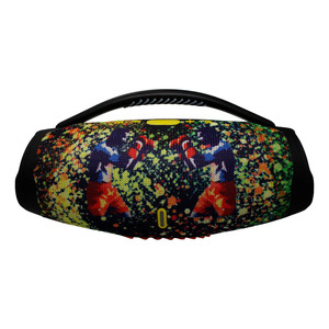 <b>Bluetooth</b> 5.1 <b>Speaker</b>, FM Radio, USB Rechargeable, <b>LED</b> Light, Assorted Designs - Assorted Colors - Product Image 1