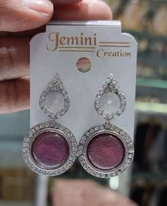 Último diseñador indio al por mayor joyería de jhumka Kundan pendientes nuevas colecciones para mujer elegante colección de pendientes 2024 - Product Image 3