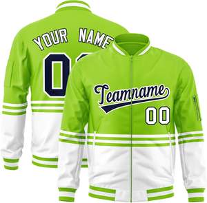 Veste d'université zippée personnalisée avec fabricant OEM de marque privée pour le sport, l'école et la mode - Product Image 1