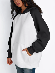 เสื้อฮู้ดโอเวอร์ไซส์สำหรับผู้หญิงผ้านิ่มใส่สบายเนื้อผ้าโพลีเอสเตอร์น้ำหนักเบาระบายอากาศได้ดีปรับแต่งโลโก้ได้ - Product Image 3