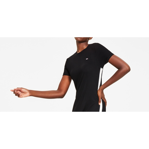 Abito Midi Nero da Donna Tommy Jeans con Strisce Metalliche, Vestibilità Ampia e Traspirante, ODM per Feste Diurne, Taglie dalla S alla XL, per Primavera Autunno - Product Image 2