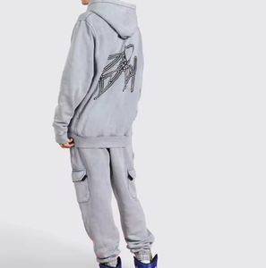 Meilleure quantité en gros dernière conception plaine hommes lavé à l'acide survêtement bas prix solide sur mesure hommes lavé à l'acide survêtements - Product Image 6