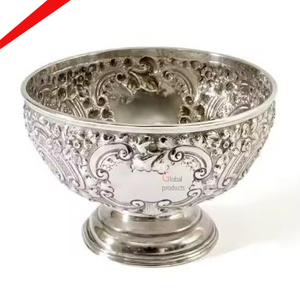 Bol de service en métal argenté le plus vendu Décoration d'intérieur - Product Image 2