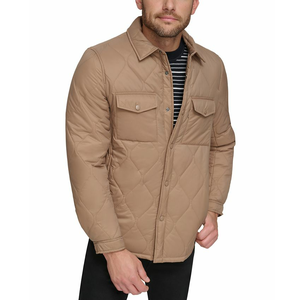 2024 nueva llegada invierno abajo Puffer chaqueta acolchada transpirable hombres Casual chaqueta acolchada color sólido - Product Image 1