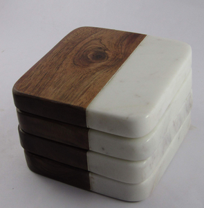 Posavasos de mármol para tazas, posavasos grabados para tazas de café, bebidas y bebidas, posavasos para tazas de protección de mesa - Product Image 2