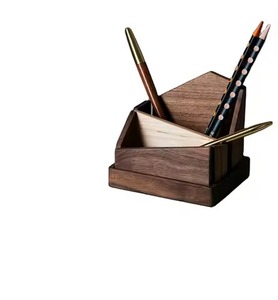 Porte-stylo en métal Organisateur de stylo en forme de coeur doré et porte-stylo de rangement pour stylo marqueur Porte-crayon pour étudiant - Product Image 3