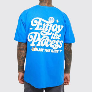 T-shirt personnalisé vintage délavé à l'acide pour hommes DTG Logo imprimé bouffant unisexe surdimensionné 100% coton pour hommes - Product Image 6