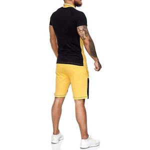Fabrication de logo personnalisé vente en gros ensemble de shorts grande taille pour hommes ensemble de shorts et de chemises d'été vierges de fitness surdimensionnés pour hommes - Product Image 2