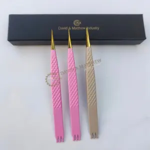 แหนบขนตาสแตนเลสแบบญี่ปุ่นแบบแยกเส้นใยเครื่องมือความงามแบบมืออาชีพสำหรับขนตา - Product Image 1