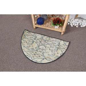 พรมขนแกะสไตล์ตุรกีโบราณขนาด2.5x1.5ฟุตผ้ากำมะหยี่สีดำทำมือมีการออกแบบใหม่สำหรับใช้ข้างเตียง - Product Image 3