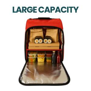 Mochila Clásica para Entrega de Comida, Aislada, Impermeable y Fácil de Transportar - Product Image 3