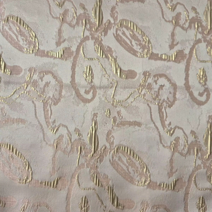 Tissu jacquard turc, fini doux, 100% polyester, séchage rapide, respirant, fil métallique spécial, brocart fantaisie, tissage de créateur - Product Image 1