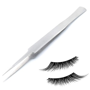 Pince à épiler d'extension de cils en acier inoxydable de marque privée de haute qualité - Product Image 4