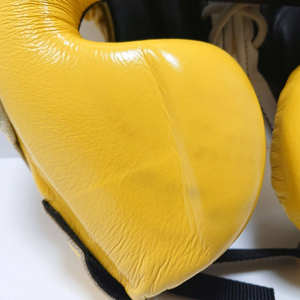 Protector de cabeza ganador de cara abierta de cuero de vaca genuino de calidad superior, equipo de lucha de boxeo, protectores de cabeza de sparring ganadores - Product Image 6