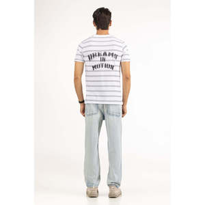 เสื้อยืดถักทรงหลวม MN-TS-SS25-052 ลายพิมพ์เรียบ น้ำหนักผ้า 240-300 กรัม เสื้อยืดเปล่าสำหรับงานออกแบบ - Product Image 6